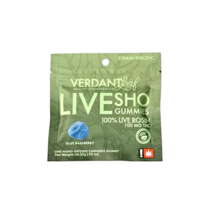 Verdant Leaf - Blue Raspberry Nano Gummy | 100mg (THC) (Live Hash Rosin)