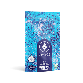 Choice Gummies - Blue Raz Dream (sativa) - 100mg