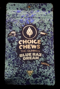 Choice Chews - Choice Chews - Blue Raz Dream Gummies (Sativa) - 200mg