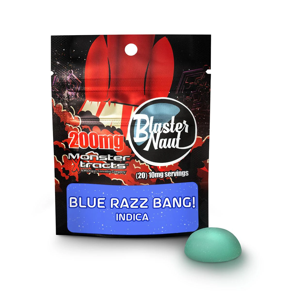 Monster Xtracts - Blaster Naut - Blue Razz Bang! - 200mg Main Image