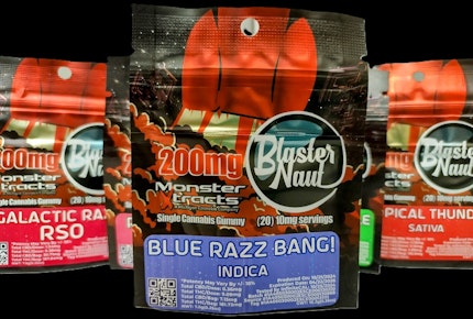 GUMMY - BLUE RAZZ BANG! - 200MG BLASTERNAUT - MONSTER X