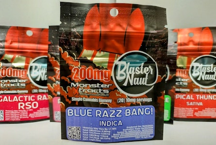 MONSTER XTRACTS - BLUE RAZZ BANG! - 200MG BLASTERNAUT GUMMY