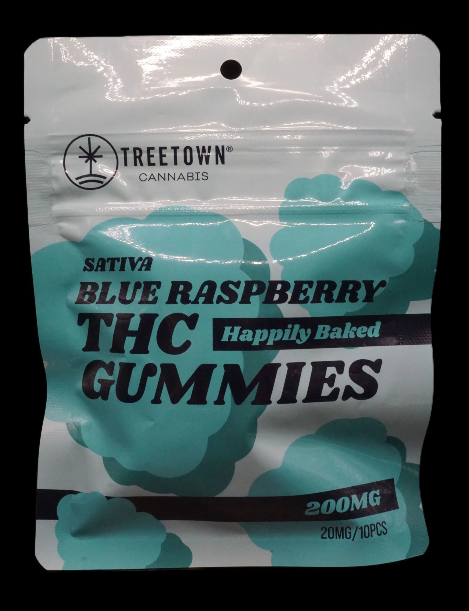 Treetown - Blue Raspberry- Standard 200mg Gummies Main Image