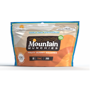 Mountain Munchies | Sour Blue Raspberry Gummies | 100mg