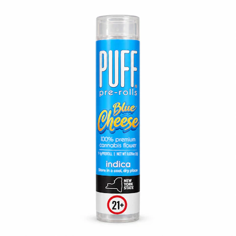 PUFF - Blue Cheese – Indica – 30.80% THC | 1g (Pre-Roll) | PUFF   N10 BACK