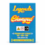 Blue Gushers - Sativa - 68.73% THC | 1mL (Vape AIO) | Cheech & Chong's Legends Chonged -T5 BACK