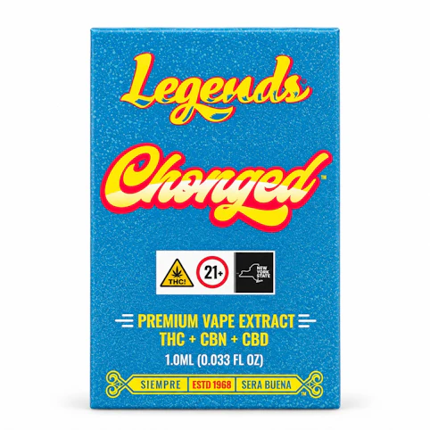 Cheech & Chong's - Blue Gushers - Sativa - 68.73% THC | 1mL (Vape AIO) | Cheech & Chong's Legends Chonged -T5 BACK