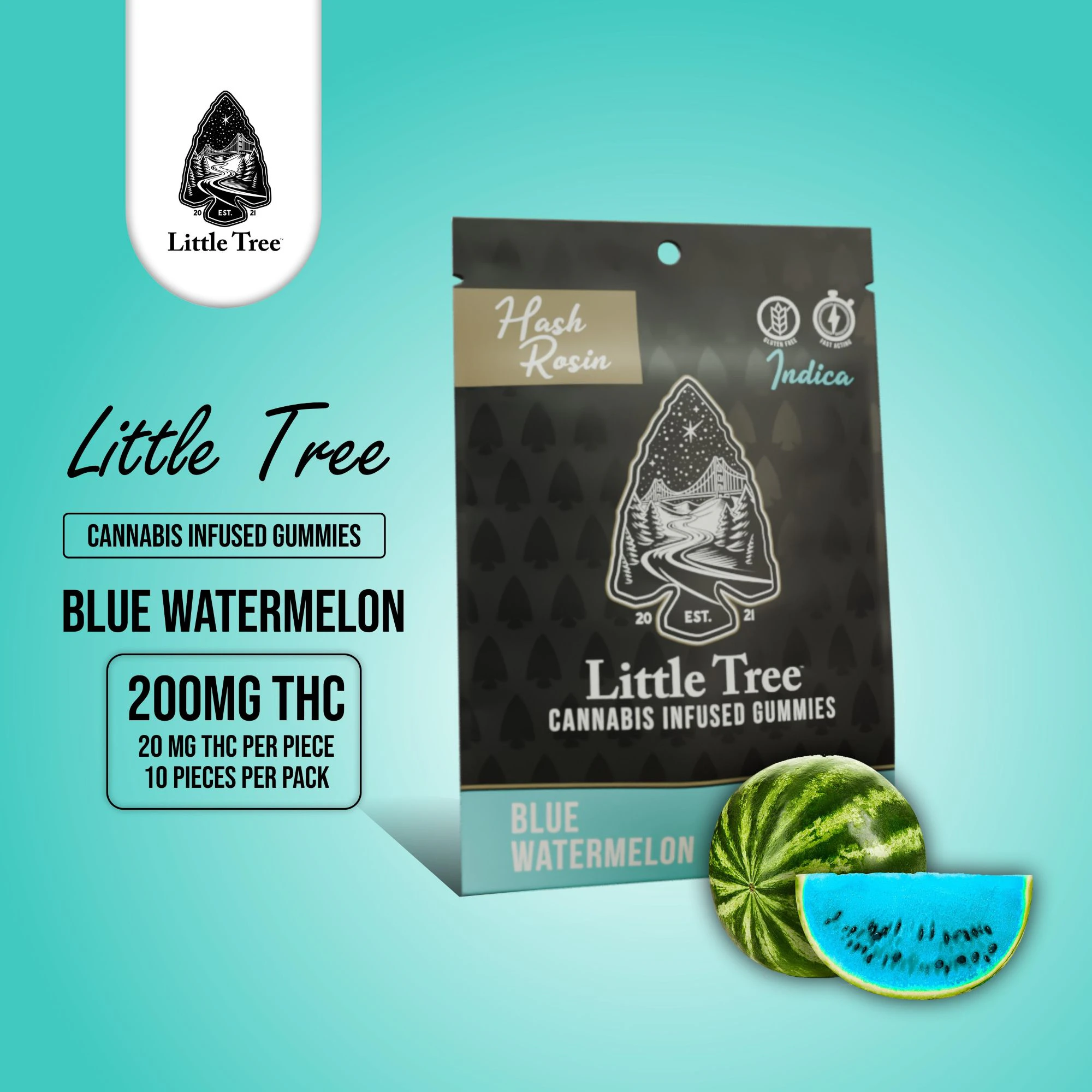 Little Tree - Little Tree - Blue Watermelon Hash Rosin - 200mg Main Image