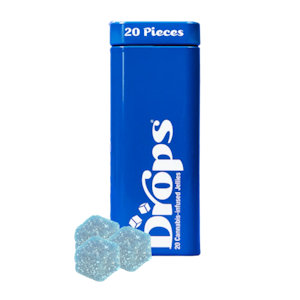 DROPS - Enhanced Blueberry (Gentle Relaxation) (I) | 20pk 1mg : 2.5mg : 10mg (THC:CBN:CBD) Live Rosin Jellies | Drops