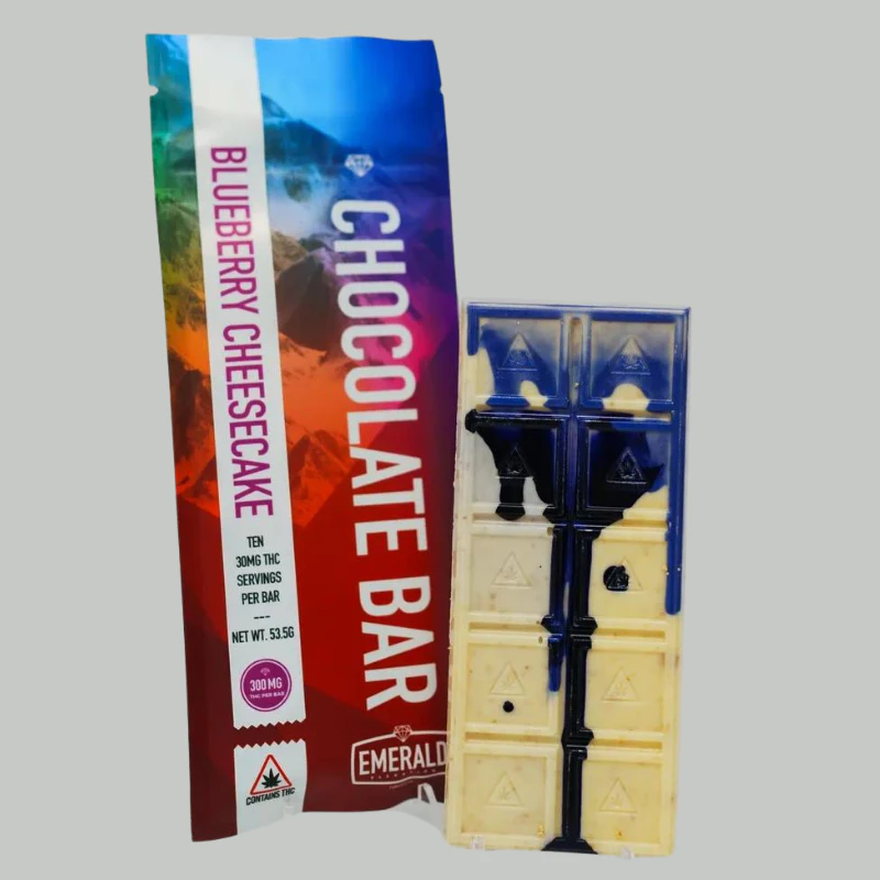 Emerald Elevation Cannabis Co - Emerald Elevation | Blueberry Cheesecake | 10mg Chocolate | 20-Serving | 200mg Total |RSO Main Image