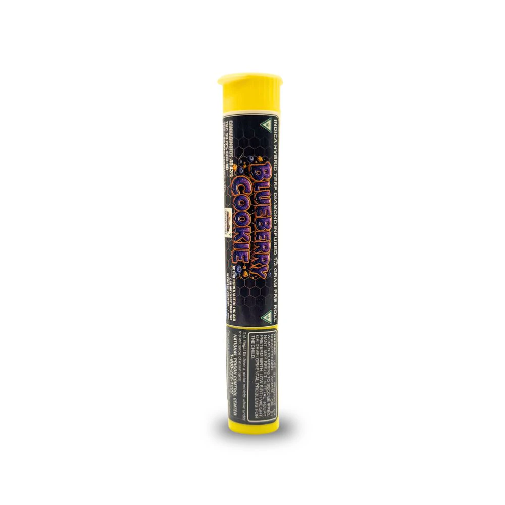 Cannabee Extracts - Blueberry Cookie 1.2g Terp Diamond Infused Preroll - CANNABEE EXTRACTS Main Image