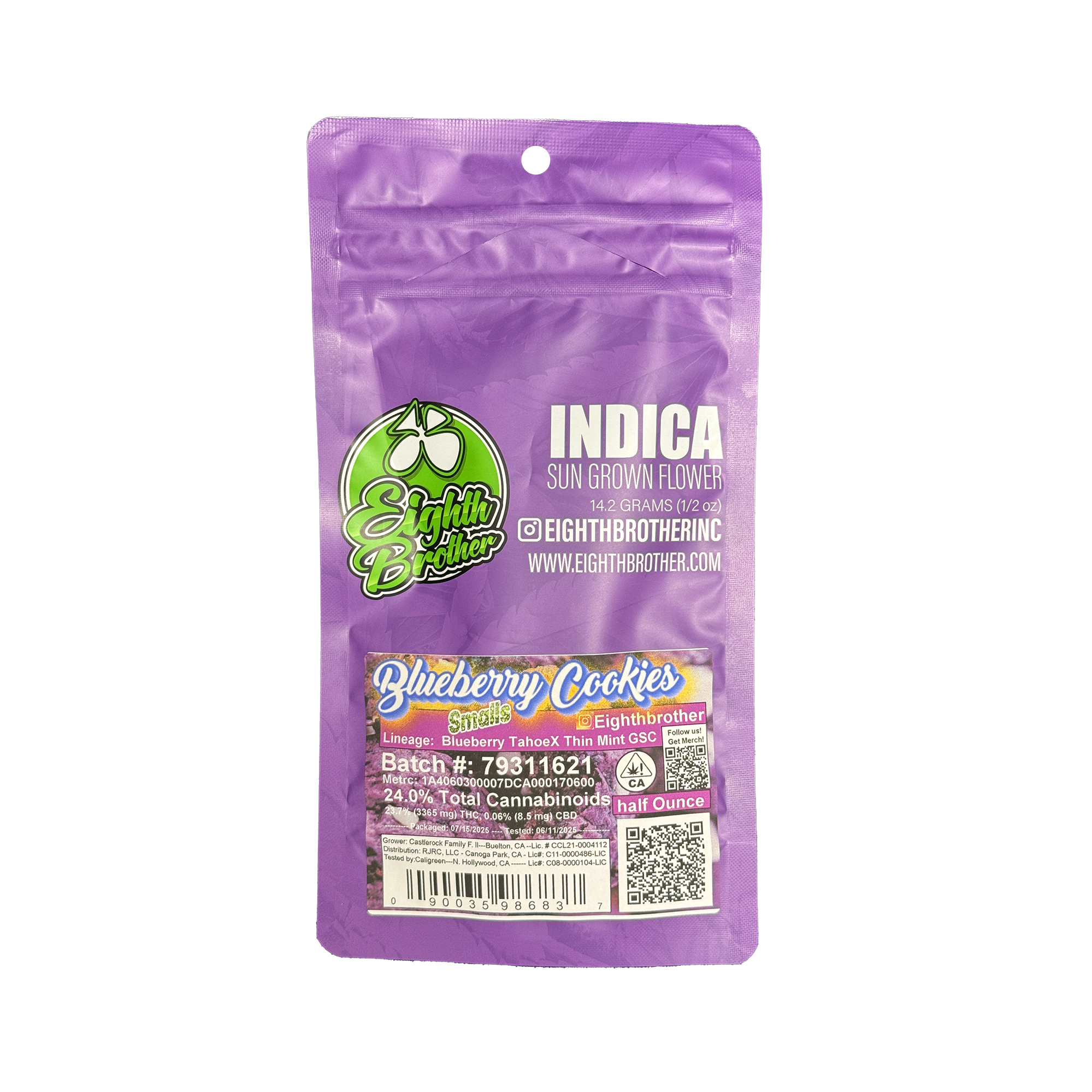 Eighth Brother Blueberry Cookies Smalls Flower 14.0g