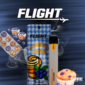 Flight Live Resin Disposable Blueberry Cruffin 1g