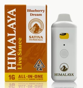 HIMALAYA - Himalaya 1g Blueberry Dream Live Sauce AIO Disposable