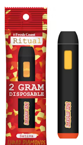Fresh Coast - Blueberry Haze | Ritual Liquid Diamond 2g Disposable | Sativa