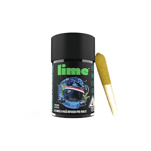 Lime - Lime Blueberry Headband Live Resin & Hash Infused Lil' Limes Mini Pre-Rolls 3.0g