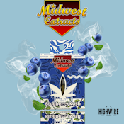 Midwest Extracts Cart Blueberry Kush 1g