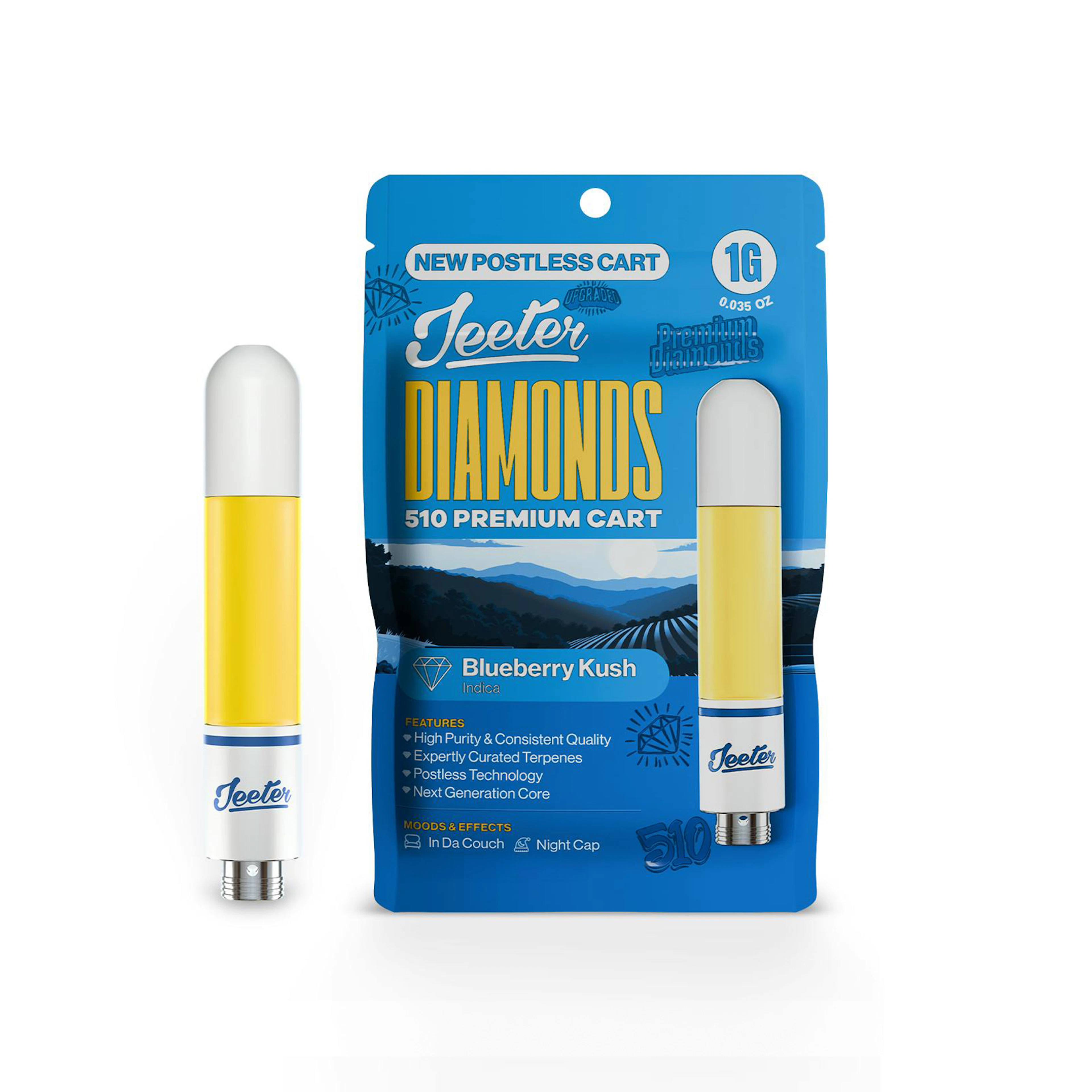 Jeeter Blueberry Kush Liquid Diamonds Cartridge 1.0g