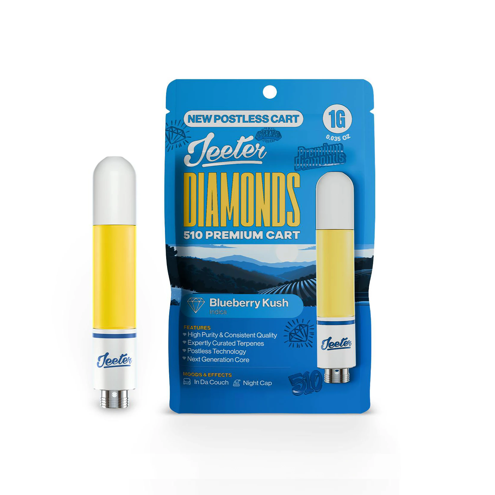 Jeeter - Jeeter Blueberry Kush Liquid Diamonds Cartridge 1.0g Main Image