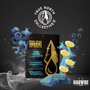 True North Full Spectrum Gummies Blueberry Lemon Haze 200mg Indica)