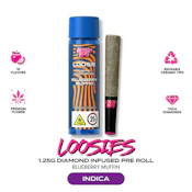 Blueberry Muffin (I) 1pk x 1.25g - Loosies - Diamond Infused - Preroll - Bodega Boyz