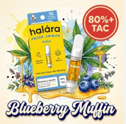 Halara 1g Blueberry Muffin Live Resin Sauce Cartridge