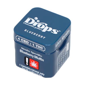 DROPS - Blueberry Singles (Oreoz) (H) | 2pk Comfort 4:1 (CBD:THC) Jellies | Drops