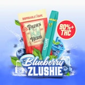 PAPA'S HERB: Blueberry Zlushie Disposable Vape 1g (I/H)