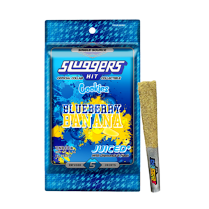 HIT SLUGGERS - Blueberry Banana (I) | .7g 5pk Infused Prerolls | Sluggers x Cookies