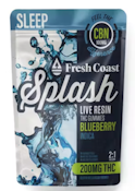Blueberry | Splash Live Resin Gummies | Indica | 200mg THC : 100mg CBN