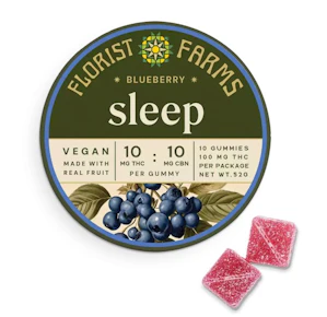 Florist Farms| Edibles | Blueberry | 10 pc | 100MG