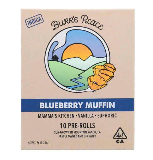 Burr's Place - Burr's Place .7g Blueberry Muffin Preroll 10pk Main Image
