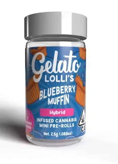 Gelato - Gelato .6g Blueberry Muffin Infused Pre-Roll 5pk  Main Image