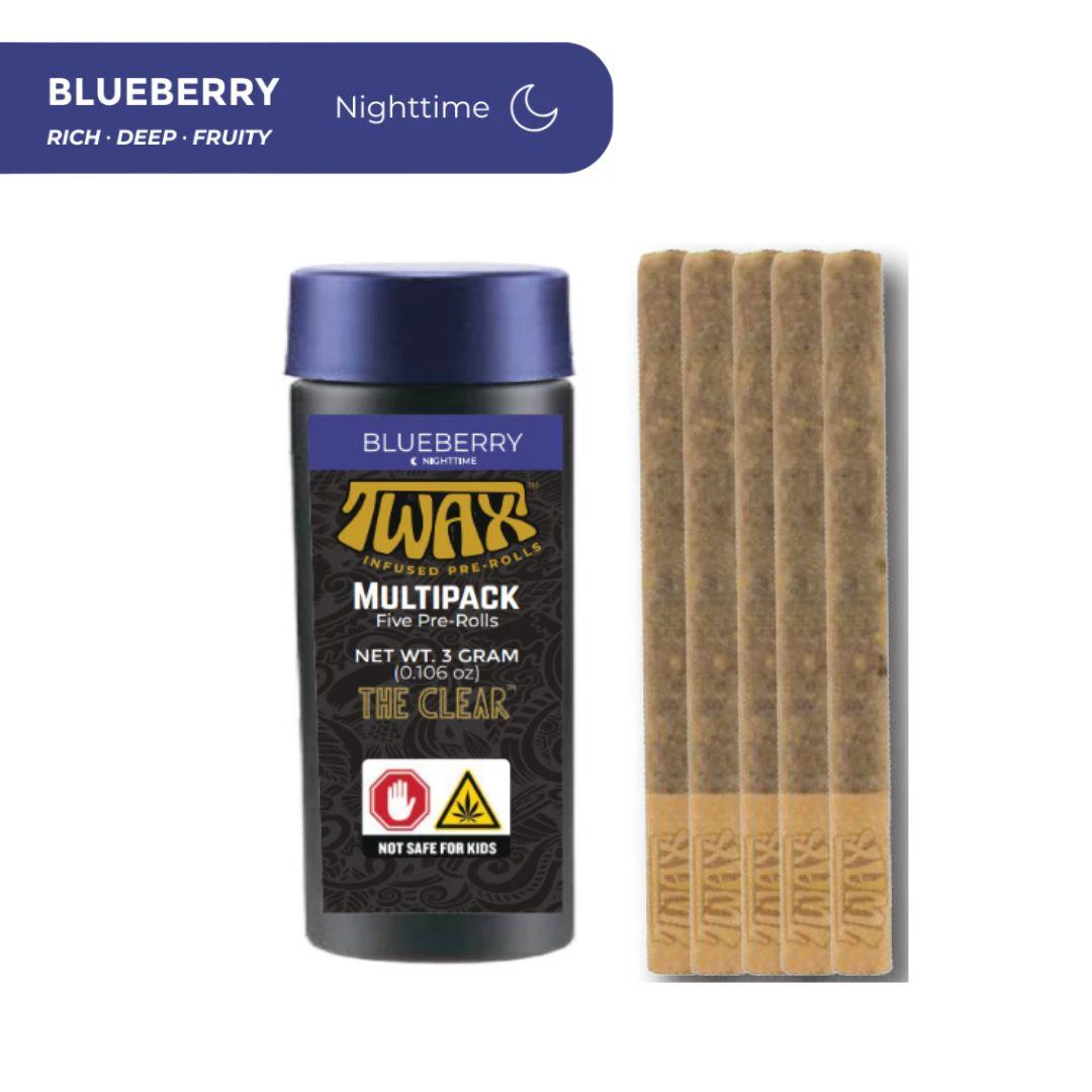 Twax - Blueberry Infused Preroll 5pk 3g Main Image