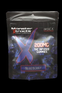 MONSTER XTRACTS - Blueberry 200mg THC Infused Gummies