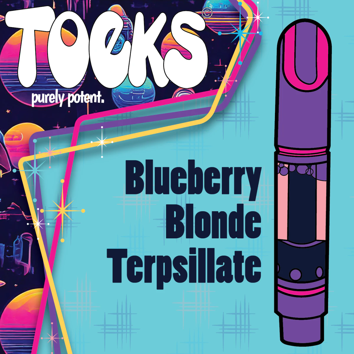 TOEKS - Toeks | Blueberry Blonde | Terpsillate Vape Cart | 1g [H] Main Image