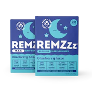 REMZzz - Blueberry Haze - Hash Infused Gummies - 100mg 20pk