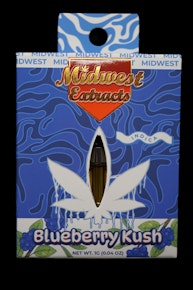 Midwest Extracts Blueberry Kush 1g Cart