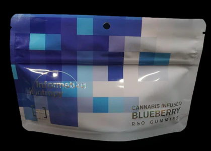 Information Entropy - Blueberry RSO Gummies 200mg (3mg THCV) 10x20