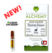 Blueberry Balance, 1:1 THC:CBD, Liquid Live Resin, 1g