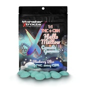 Monster - Blueberry Bliss 1:1 THC:CBN (Indica) Gummies - 200mg