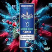 Blue Raspberry (I) 1pk x 1g - Moonrock Infused Joint - Preroll - Presidential