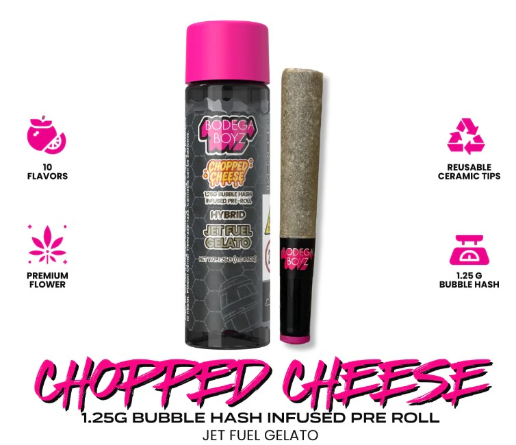 Bodega Boyz - Bodega Boyz Chopped Cheese Jet Fuel Gelato Bubble Hash Infused 1.25g Pre-roll Main Image