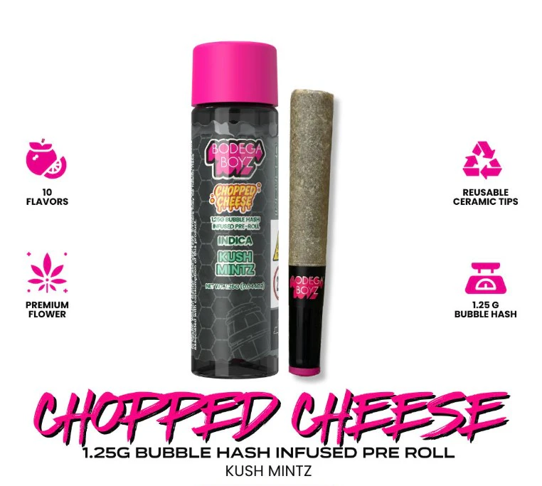 Bodega Boyz - Bodega Boyz Chopped Cheese Mac1 Bubble Hash Infused 1.25g Pre-roll Main Image