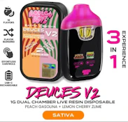 Bodega Boyz Peach Gasolina x Lemon Cherry Zlime Live Resin Dual Chamber Vape 1g