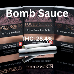 FOCUS NORTH - Focus North | Preroll 8pk/4g [I] |Bomb Sauce