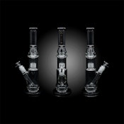 Bong - 14' Alpha Glass Showerhead Matric Perc Water Pipe Black