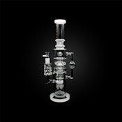 Bong - 18' Alpha Quadra Outside Recycler - Water Pipe - White