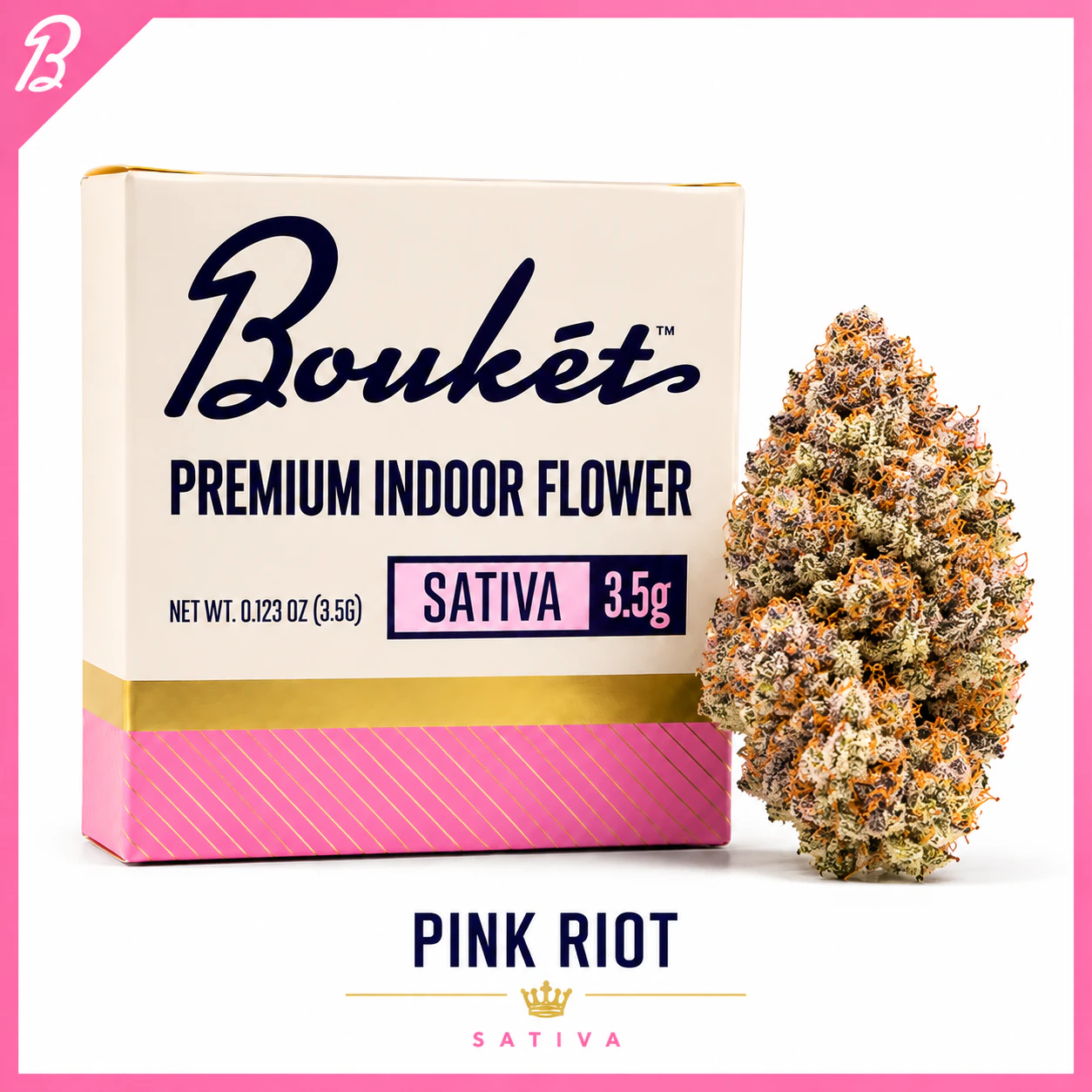 Bouket - Boukét | Pink Riot | Indoor Large Bud | 3.5g Main Image
