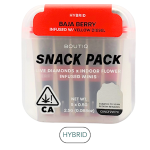 BOUTIQ - Boutiq - Diamonds - Baja Berry - Infused Preroll Pack - 5pk - 2.5g